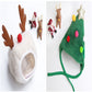 Christmas Pet Hat & Saliva Towel Bib, Cute Winter Cartoon Accessories for Dogs & Cats