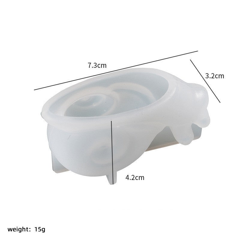 DIY Crafting: Modern Silicone Small Animal Mold for Frog, Lizard, and Snail Ornaments.