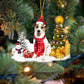 Sleeping Angel Dog Car Pendant, Acrylic Hanging Ornament for Cars, Doors & Home Display