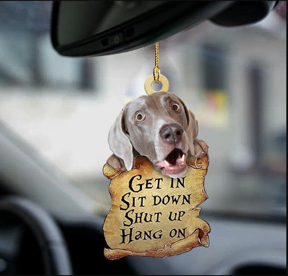 Sleeping Dog Angel Car Pendant, Cute Acrylic Hanging Ornament for Cars, Doors & Home Decor