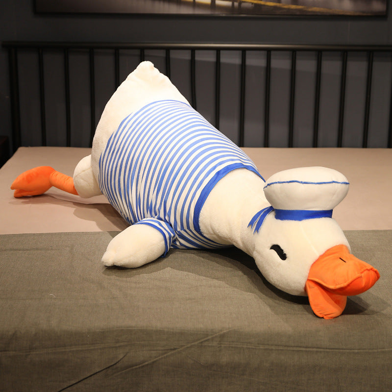 Cute Navy Duck Plush Doll – Soft Stuffed Toy for Kids & Teens