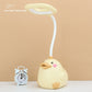 Cute Duck Pen Holder Storage LED Desk Lamp – USB Rechargeable Warm Light Study Lamp