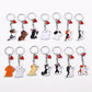 American Cute Fashion Pet Waving Dog Keychain Pendant