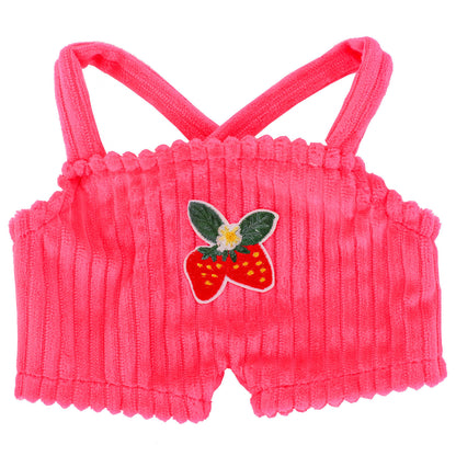 30cm Plush Yellow Duck Doll Clothes – Hyaluronic Acid Duck Suspender Overalls (Clothes Only)