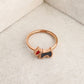 French-Inspired Personalized Dog Ring, Retro Titanium Steel Women’s Jewelry (Rose Gold)