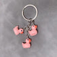 Charming & Simple: Resin Small Yellow Duck Keychain Pendant (Multi-Color Options).