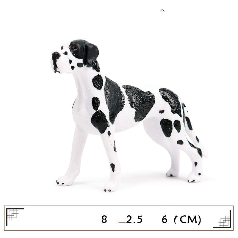 Realistic Plastic Dog Model Toy, Large Cognitive Animal Figures for Kids & Collectors