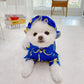 Korean Spring Candy Bear Pajama Set with Hat, Pure Cotton Pet Clothes for Dogs