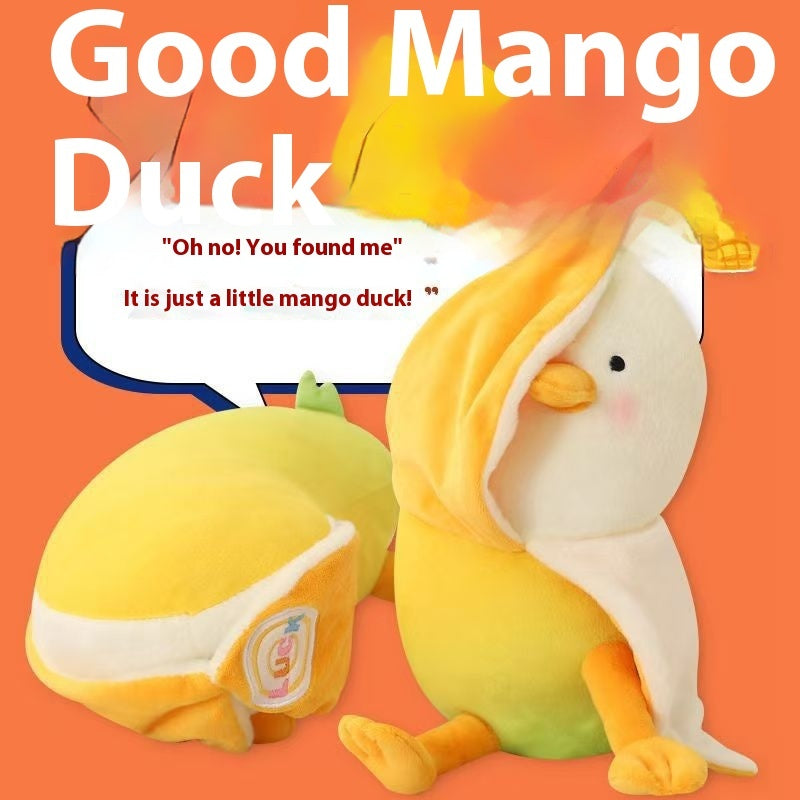 Mango Plush Chicken Toy – Cartoon Peeling Chick Doll