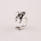 Simple Retro Bunny Ring, Adjustable Alloy Rabbit Ring for Women