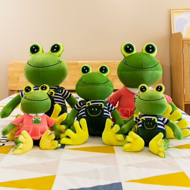 Perfect Gift: Creative Stuffed Frog Plush Doll for Children's Day ($\mathbf{30-50\text{cm}}$).