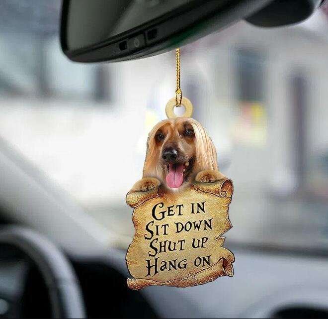 Sleeping Dog Angel Car Pendant, Acrylic Hanging Ornament for Cars, Doors & Home Decor