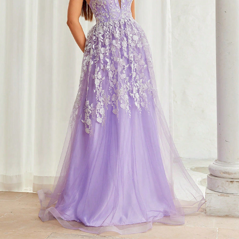 Evening Dress Suspender Dance Dress Long Banquet