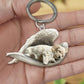 Creative Fashion Cute Dog-Shaped Acrylic Keychain, Single/Double-Sided Print