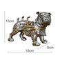 Mechanical Punk Dog Resin Ornament, Hand-Painted Modern Decorative Craft