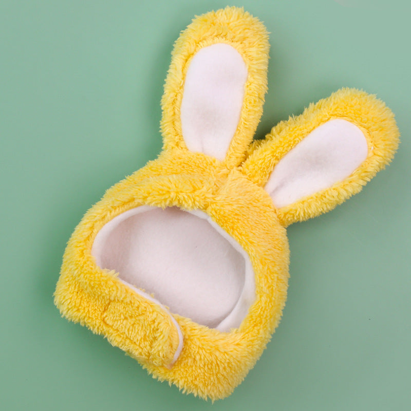 Cat & Dog Bunny Hat, Soft Cashmere Pet Hat for Small to Medium Pets