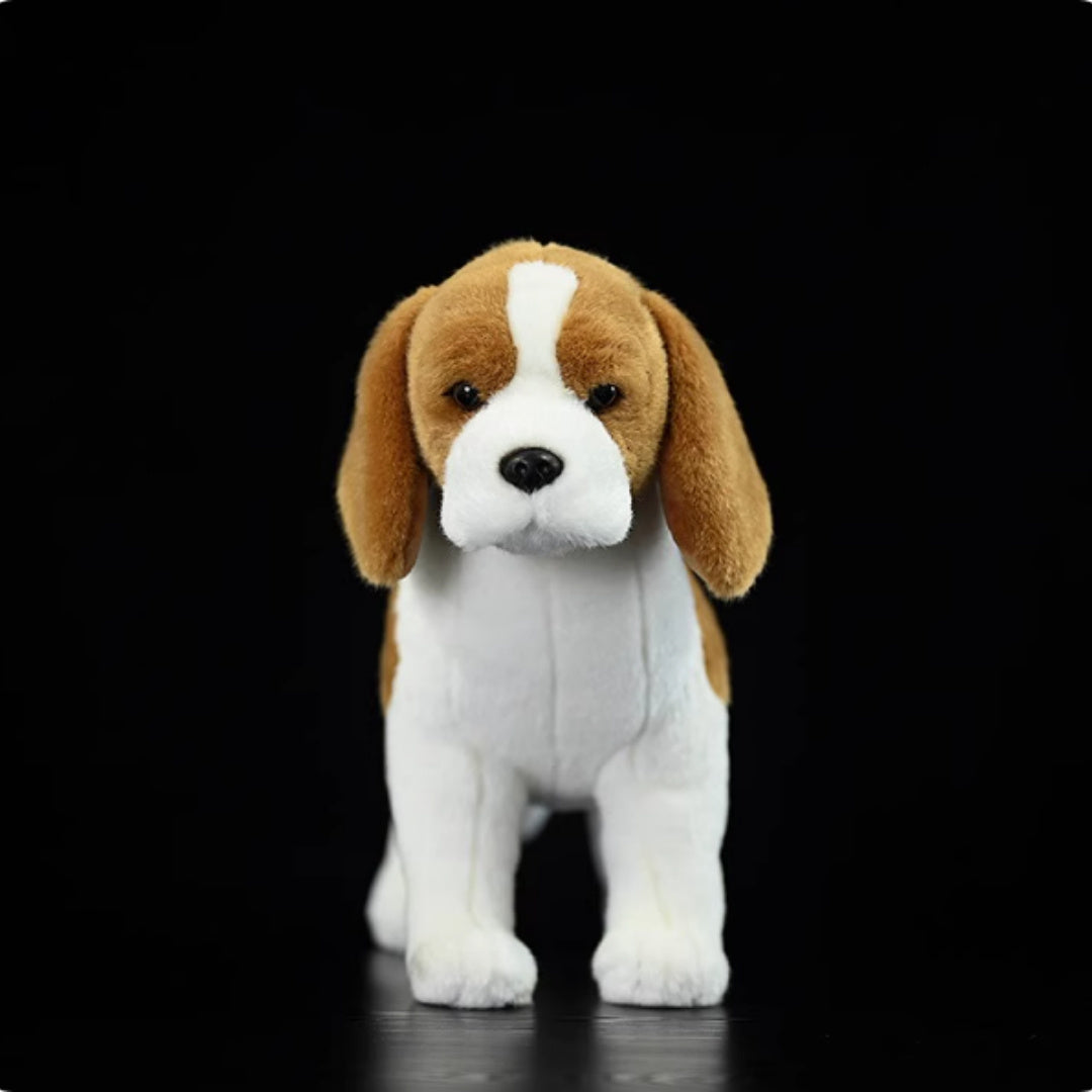 Lifelike Cuddles: Beagle Dog Doll Simulation Plush Toy ($\mathbf{29\text{cm}}$).