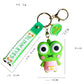 Stress Relief Fun: Eye-popping Frog Decompression Doll Keychain (Unisex, PVC).