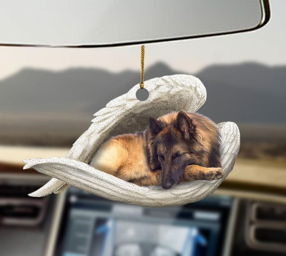 Sleeping Dog Angel Car Pendant, Acrylic Hanging Ornament for Cars, Doors & Home Decor