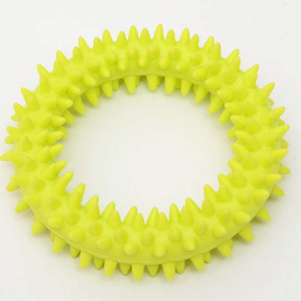 TPR Spiky Circle Dog Chew Ring, Bite-Training Molar Toy & Teeth-Cleaning Pet Supply