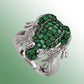 Dazzling Noble: European and American Popular Full Diamond Frog Alloy Hand Jewelry.