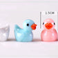 Tiny Charm: Cartoon Resin Duck Pendant for Moss Micro Landscape Ornaments.