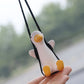 Scented Swing: Cute Cartoon Duck Car Diffuser Pendant Auto Rearview Mirror Ornament.