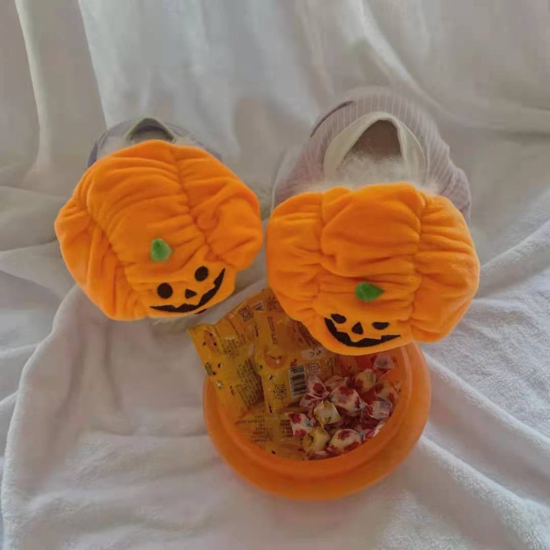 Fashion Halloween Pet Pumpkin Hat, Velvet Cat & Dog Costume Accessory