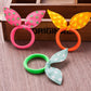 Bunny Ears Towel Hair Ring, Candy-Style Children’s Head Rope (10pcs, Random Colors)