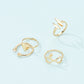 European & American Fashion Bunny Alloy Joint Ring, Heart-Shaped Animal Design