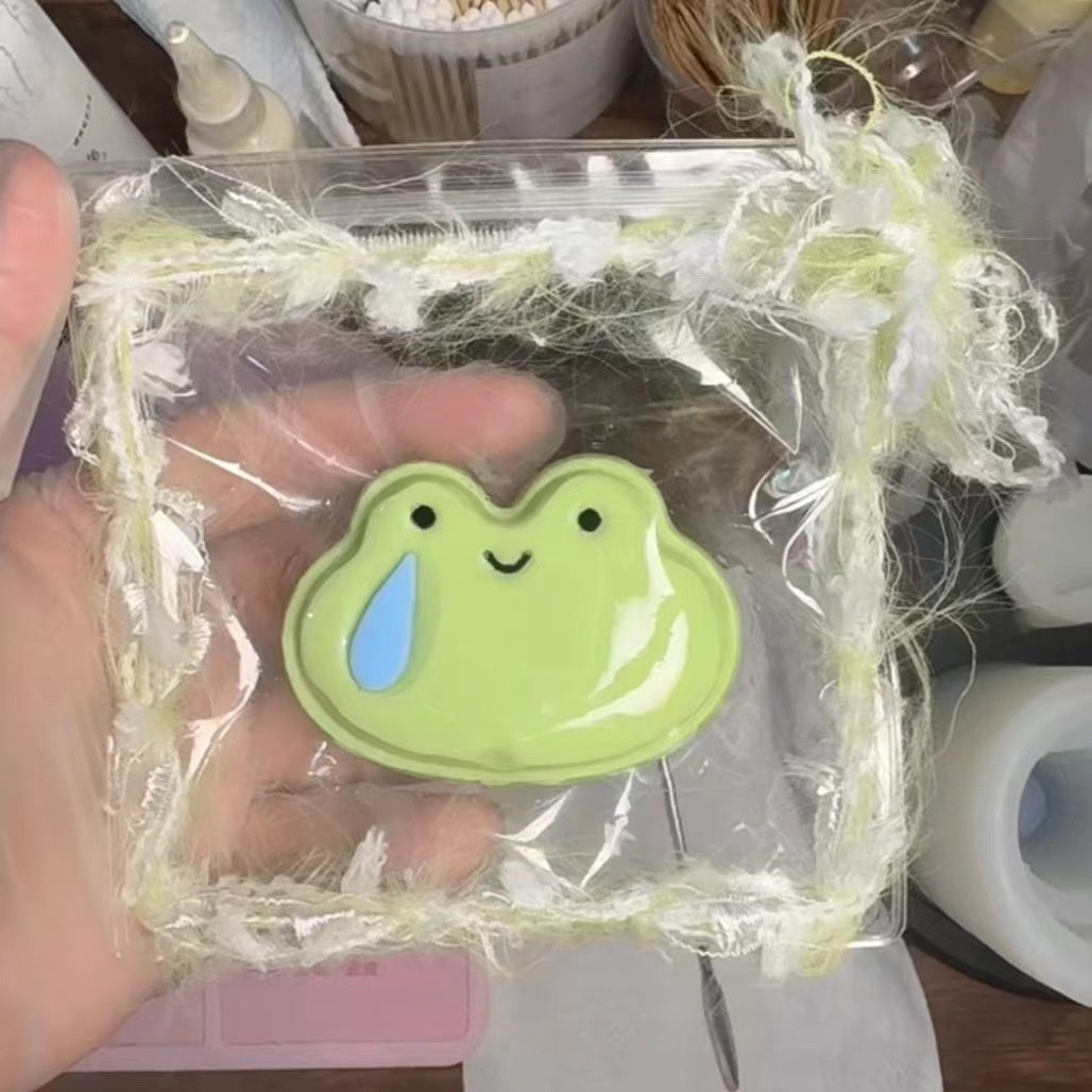 DIY Fun: Silent Frog Squeezing Toy Silicone Mold (Multi-Use Baking & Crafting).