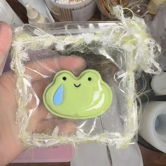 DIY Fun: Silent Frog Squeezing Toy Silicone Mold (Multi-Use Baking & Crafting).