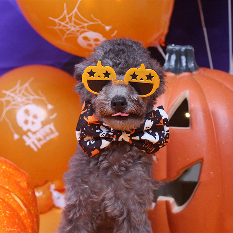 Halloween Cat & Dog Accessories, Festive Plastic Ornaments for Spooky Atmosphere