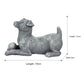 Cute Realistic Dog Ornaments, Pastoral Style Resin Desktop Decoration for Living Room & Home Display