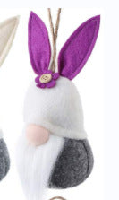 Easter Bunny Wool Ornaments, Colorful Hanging Spring Pendant