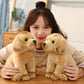 Lifelike Cuddles: Simulation Plush Toy Labrador Dog Doll ($\mathbf{28 \times 20 \times 26\text{cm}}$, Brown).