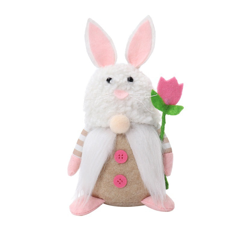 Easter Bunny Doll, Holiday Ornament Gift for Spring Decoration