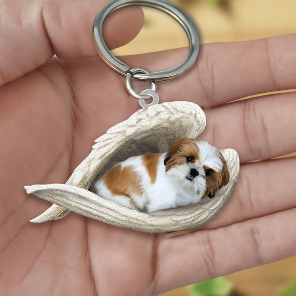 Acrylic Creative Cute Dog Keychain, Animal Cartoon Pendant with Single or Double-Sided Printing