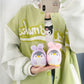New Cute Penguin-to-Bunny Plush Pendant, 12cm Keychain & Handbag Charm for Teens
