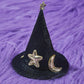 Halloween & Christmas Pet Hairpin Hat, Witch Hat & Holiday Headdress for Dogs & Cats