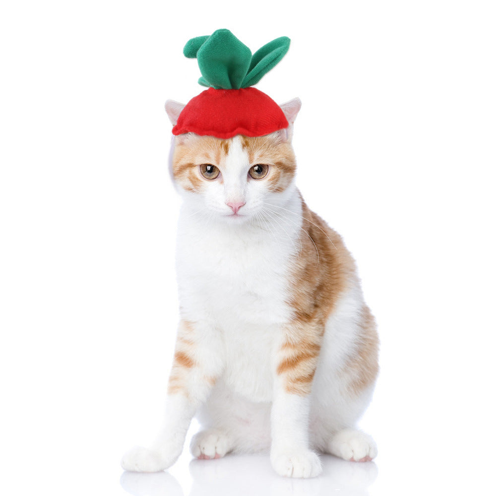 Cute Cartoon Pet Headgear, Sunflower, Animal & Character Hats for Cats and Small Dogs