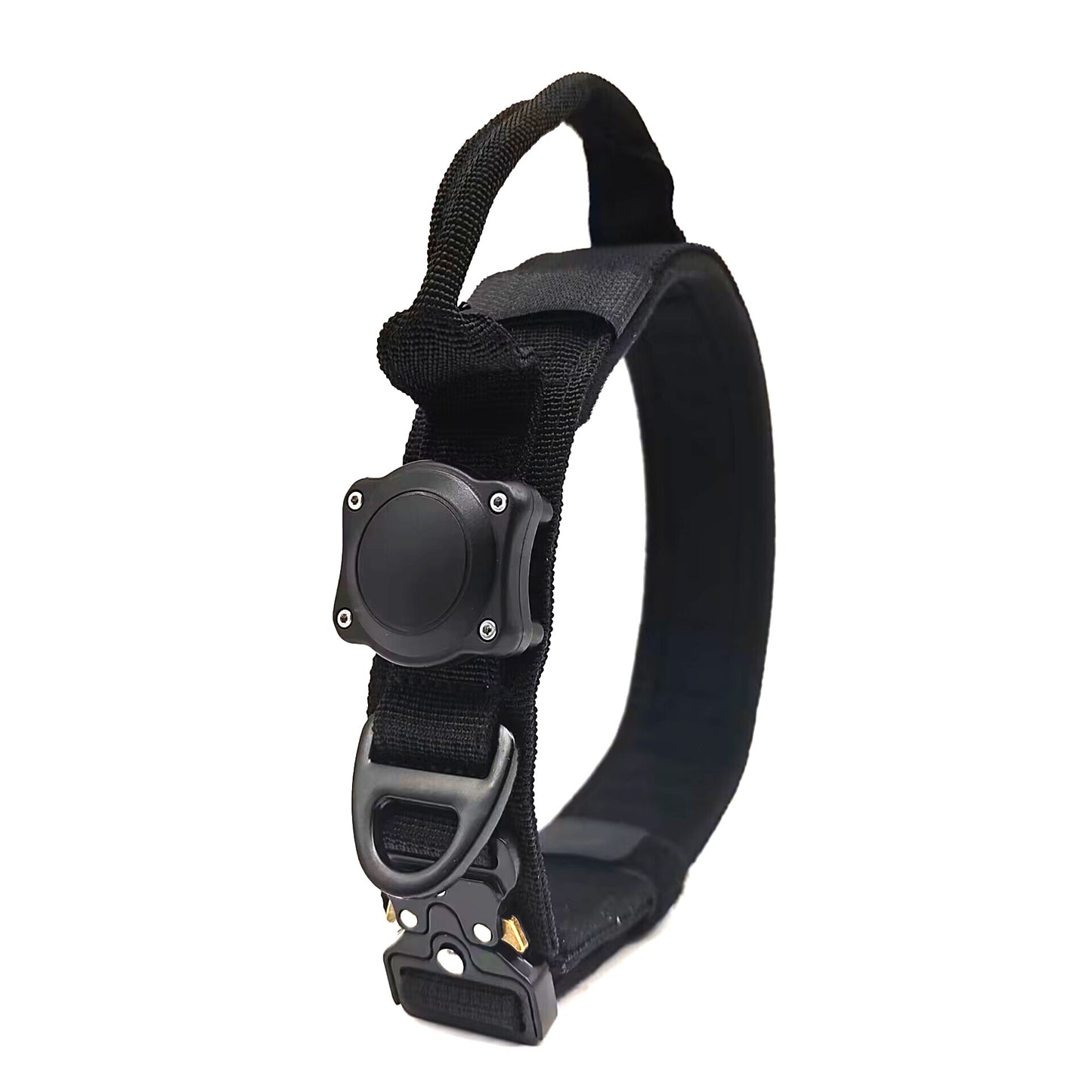 Tactical Waterproof Positioning Ring Dog Collar, Heavy-Duty Polyester Outdoor Pet Collar