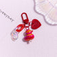 Pocket Charm: Colorful Cartoon Duck Resin Keychain Ornament.