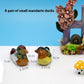 Timeless Harmony: Retro Simple Clay Mandarin Duck Pair Micro Landscape Ornaments.
